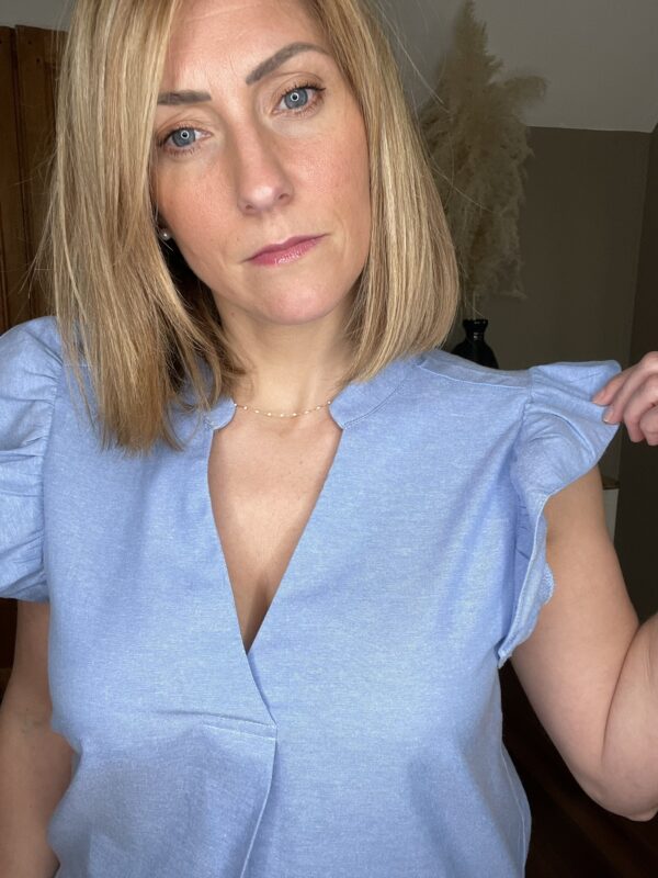 TOP FANNY BLEU