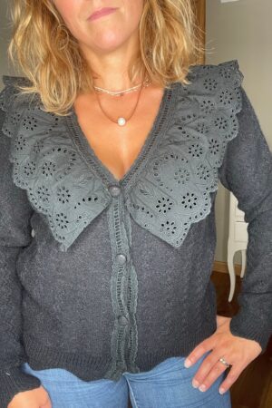 Gilet Grand col noir